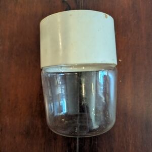 🦋 1 Vintage Salton Yogurt Maker 6 oz Clear Glass Cup Jar White Lid Read